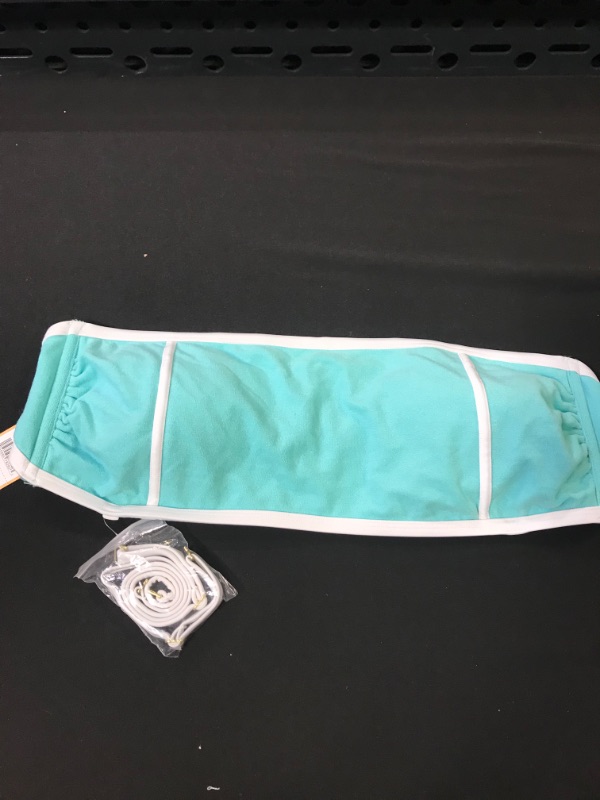 Photo 2 of  Women's Terry Textured Solid Bandeau with Binding Bikini Top  -- Size XL --