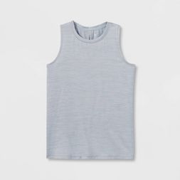 Photo 2 of  Girls' Studio Tank Top - All in Motion Gray Size XS