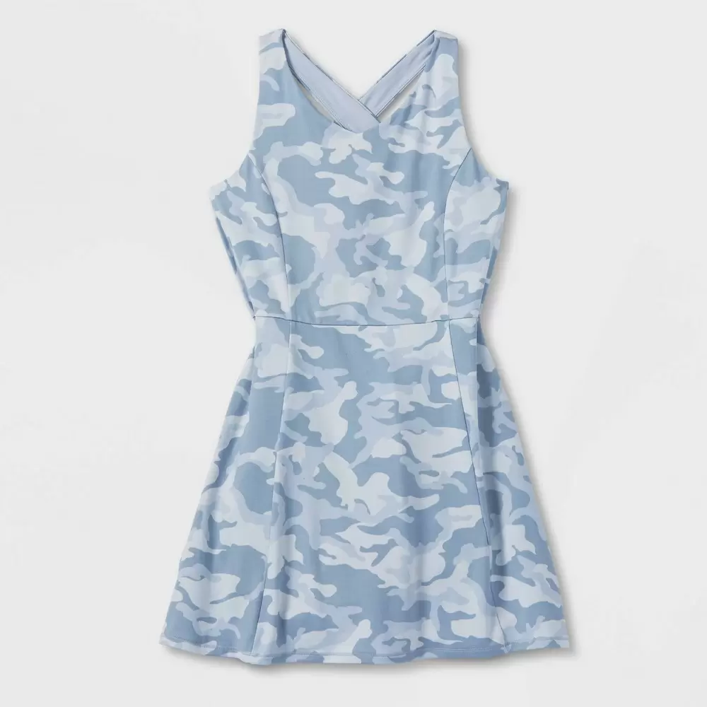 Photo 1 of  Girls' Active Dress - All in Motion Light Blue Size Large -
