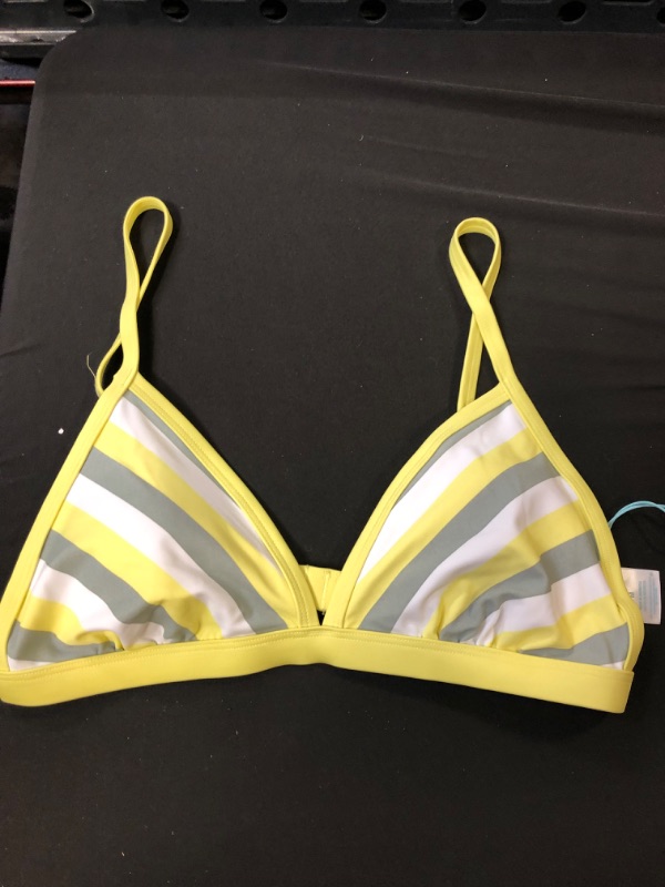 Photo 2 of  Women's Triangle Bikini Top - Kona Sol Yellow Size Medium -