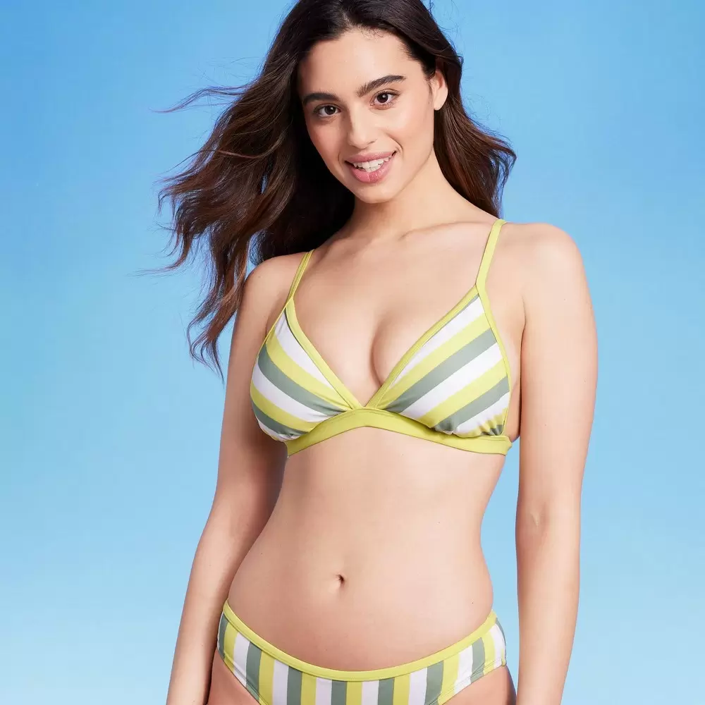 Photo 1 of  Women's Triangle Bikini Top - Kona Sol Yellow Size Medium -