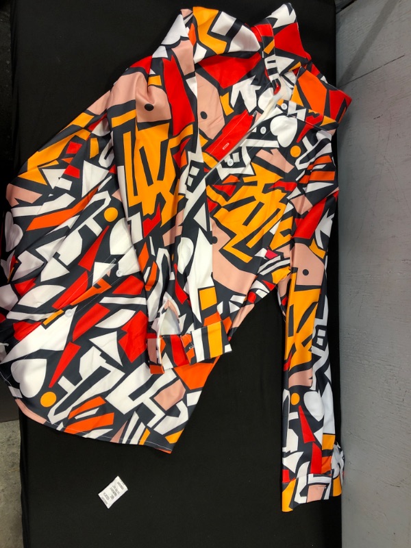 Photo 1 of 3XL abstract blouse down shirt top