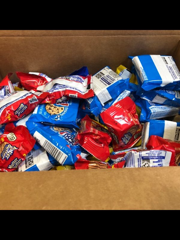 Photo 3 of OREO Original, OREO Golden, CHIPS AHOY & Nutter Butter Cookie Snacks Variety Pack, 56 Snack Packs (2 Cookies Per Pack)
2 Count (Pack of 56) best by aug 1 2022