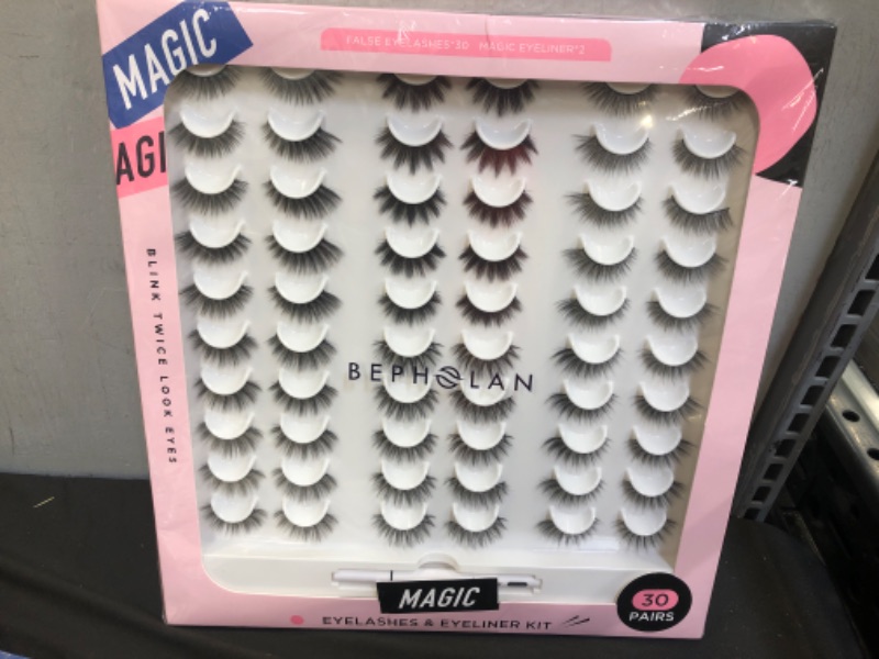 Photo 1 of  30 Pairs Different Styles Faux Mink Eyelashes 