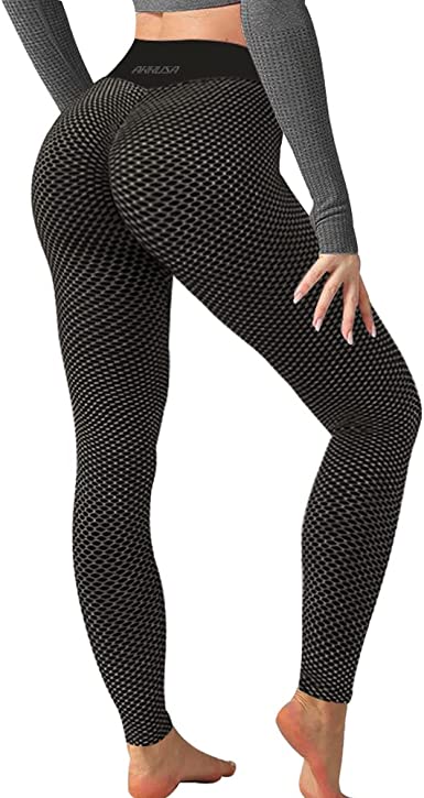 Photo 1 of ARRUSA TIK Tok High Waist Butt Lifting Leggings, Tummy Control Workout Tights, Women Yoga Pants for Gym Sports
