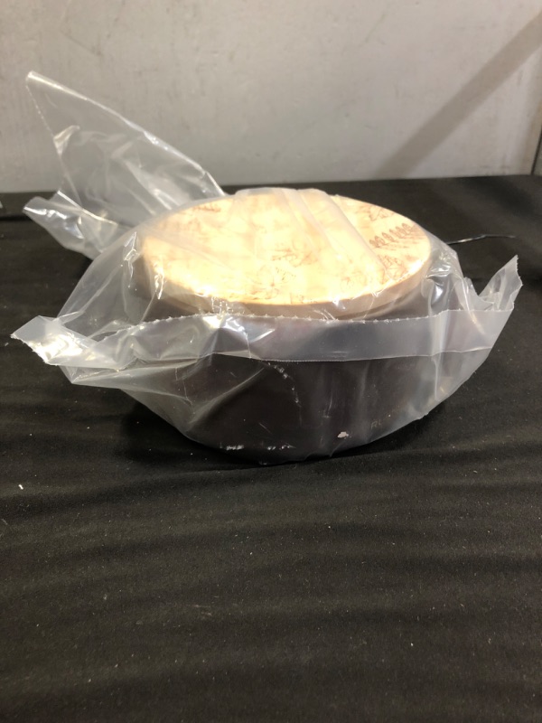 Photo 1 of 15oz Ceramic Jar 3-Wick Black Label Rustic Palo Santo Candle - Threshold