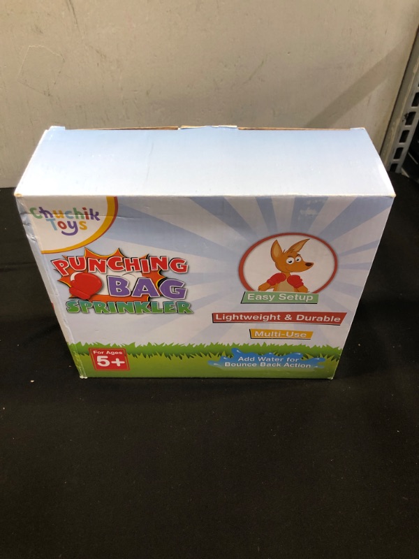 Photo 2 of Chuchik Water Sprinkler for Kids – 3.6 Ft (36”) Kangaroo Inflatable Punching Bag for Kids Outdoor Water Toy – Inflatable Sprinkler for Kids, Bop Bag Blow Up Punching Toy Outdoor Play for Kids Backyard
