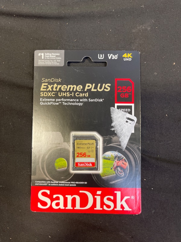 Photo 2 of SanDisk Extreme PLUS 256GB SD

