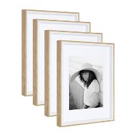 Photo 1 of 11" x 14" Gibson Wall Frame Set White - Kate & Laurel All Things Decor

