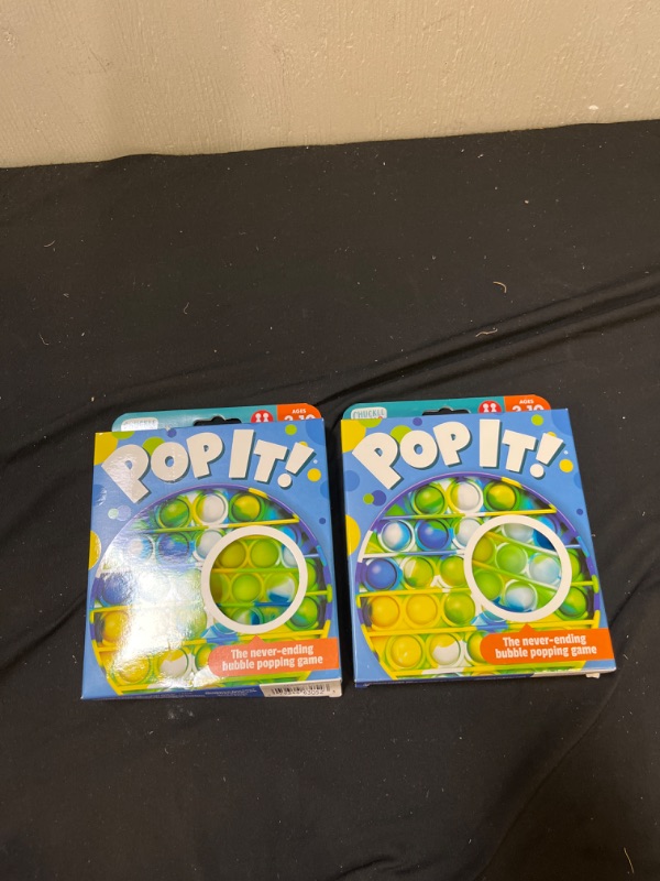 Photo 2 of Chuckle & Roar Pop It! Blue-Green Tie Dye Bubble Popping and Sensory Game
2 PCS