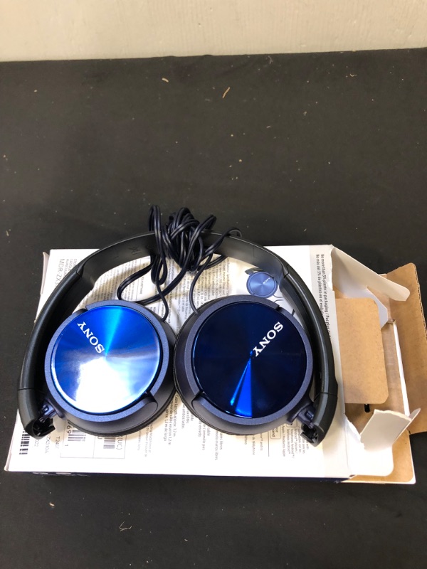 Photo 2 of Sony MDR-ZX310AP ZX Series Stereo Headset (Blue)