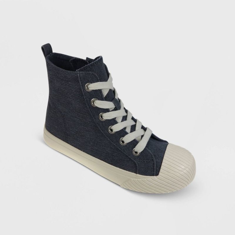 Photo 1 of Boys' Shiloh Lace-up Zipper Sneakers - Cat & Jack Blue 3
