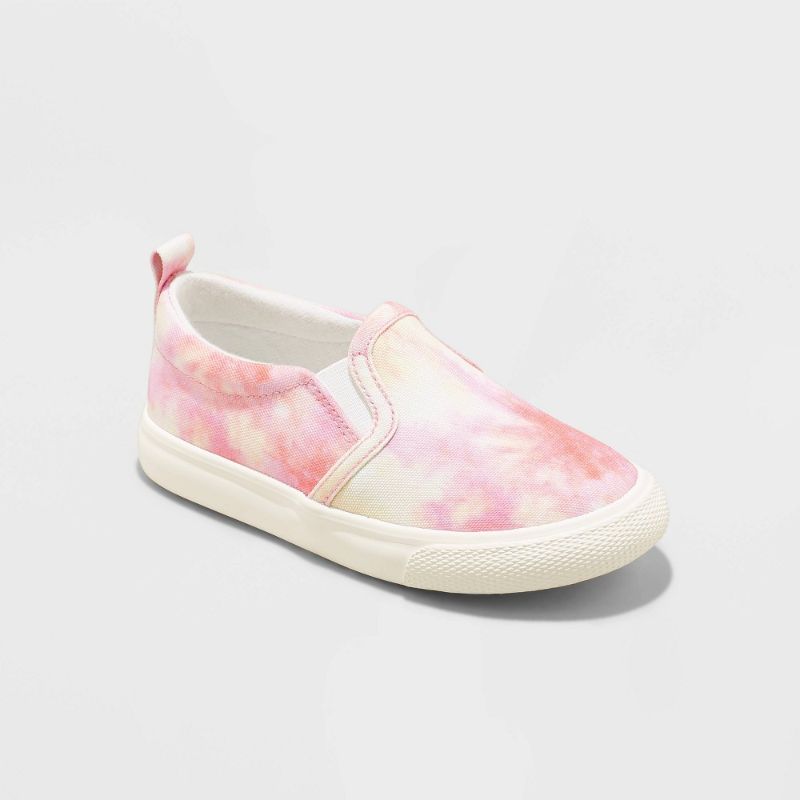 Photo 1 of Toddler Girls' Alexus Tie-Dye Slip-on Sneakers - Cat & Jack 9, MultiColored

