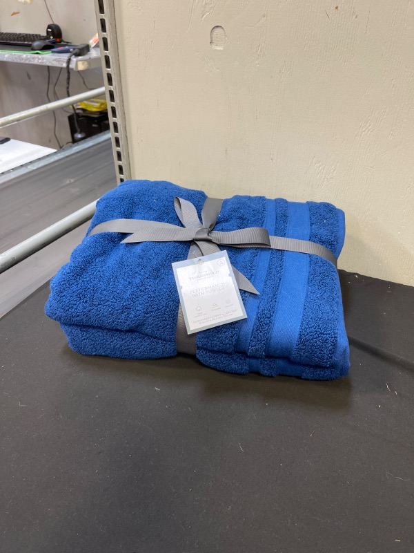 Photo 2 of 2pc Performance Towel Set Blue - Threshold
