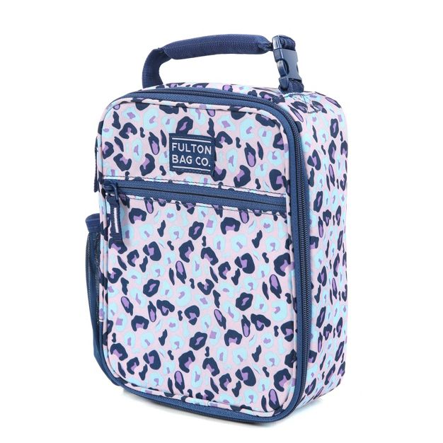 Photo 2 of  Igloo Hot Brights Vertical Lunch Bag, Mint & Fulton Bag Co. Upright Lunch Bag, Pop Leopard










