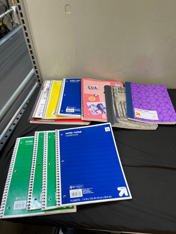 Photo 1 of Bag Lot Bundle, 10 Spiral Notebook Binders