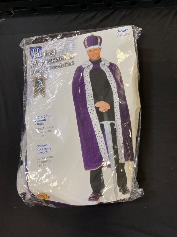 Photo 2 of Adult King Crown and Robe Set SIZE ADULT