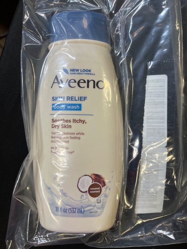 Photo 1 of Aveeno Skin Relief Body Wash with Coconut Scent and Soothing Oat