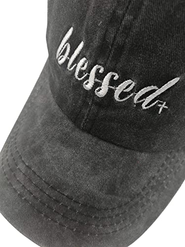 Photo 1 of Blessed dark denim hat