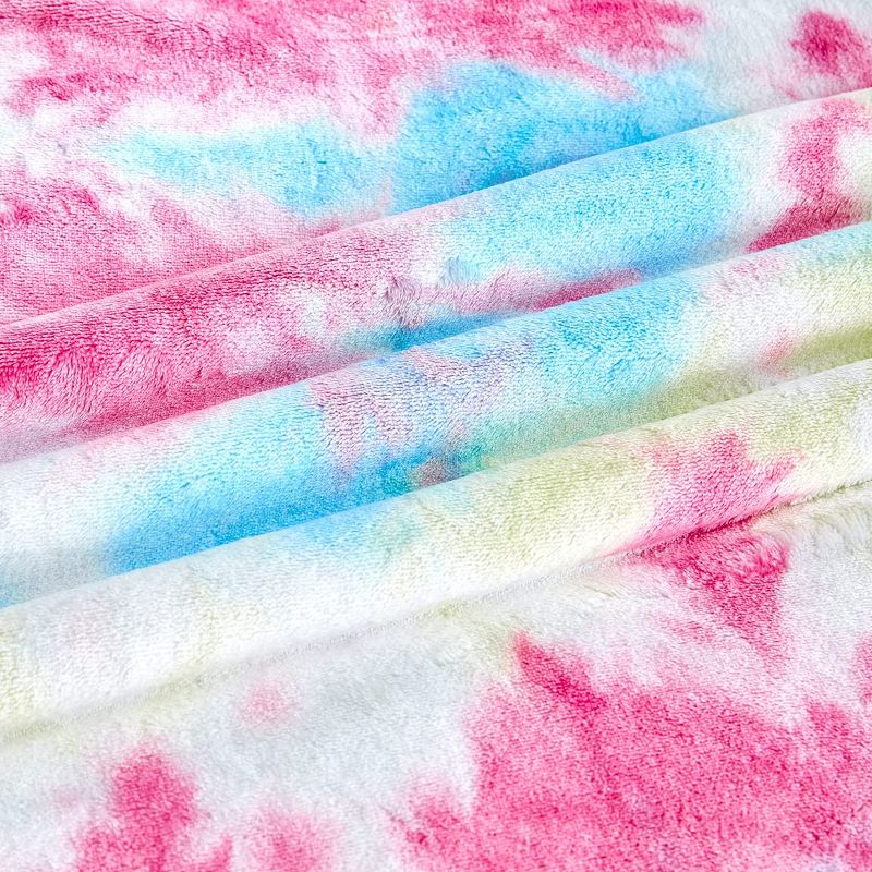Photo 2 of Amy Garden Rainbow Throw Blanket, Decorative Tie-Dye Flannel Blanket, Thin Double-Sided Plush is Super Soft, Comfortable, Spring Warm Lightweight, Suitable for Bed Sofa
COLOR- RAINBOW 50x60 