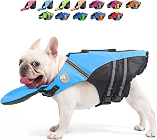 Photo 1 of Dog Life Vest with Superior Buoyancy, Boat Swimming Life Jacket with Chin Float, Pet PFD Flotation Vest, Safety Swimsuit Floating Coat for Small Medium Large Puppy
