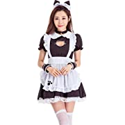 Photo 1 of Fans-us Anime Maid Costume for Women Theme Party Halloween Party French Apron Dress Outfit XXL
