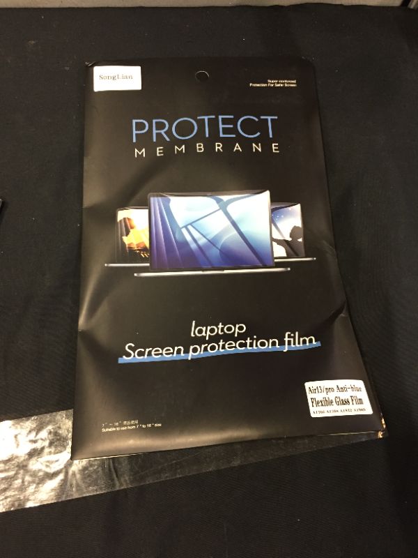 Photo 2 of SONGLIAN Tempered Clear Screen Film for MacBook Air 13 inch Pro 13 (2018-2020), Blue Light Blocking/Filter for A2337 A2338 (M1) A2289 A2251 A2179 A1932 (PACKAGE IS DAMAGED)
