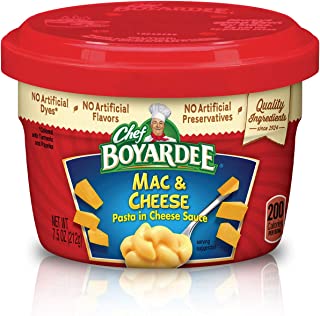 Photo 1 of Chef Boyardee Macaroni and Cheese 7.5 oz. Microwavable Pots (Pack of 12)
BEST BY SEP 5 2022