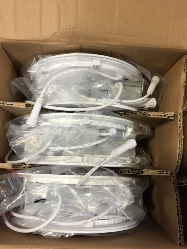 Photo 1 of Amico 6 Pack 6 Inch 5CCT Ultra-Thin LED Recessed Ceiling Light with Junction Box