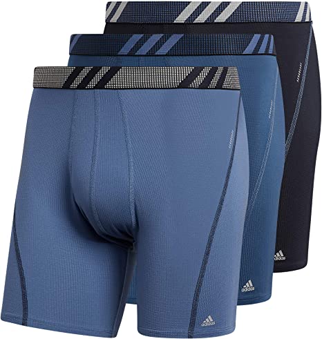 Photo 1 of adidas Men's Sport Performance Mesh Boxer Brief Underwear (2-Pack)