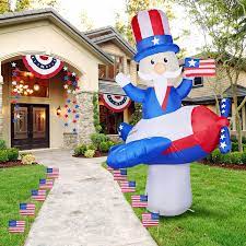 Photo 1 of (STOCK PHOTO IS JUST AN EXAMPLE) 5FT INFLATABLE INDEPENDENCE DAY DECORATIONS 