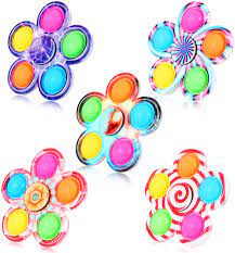 Photo 1 of 
FIGROL 5 Pack Pop Fidget Spinner, Push Pop Bubble Fidget Spinner, Simple Sensory