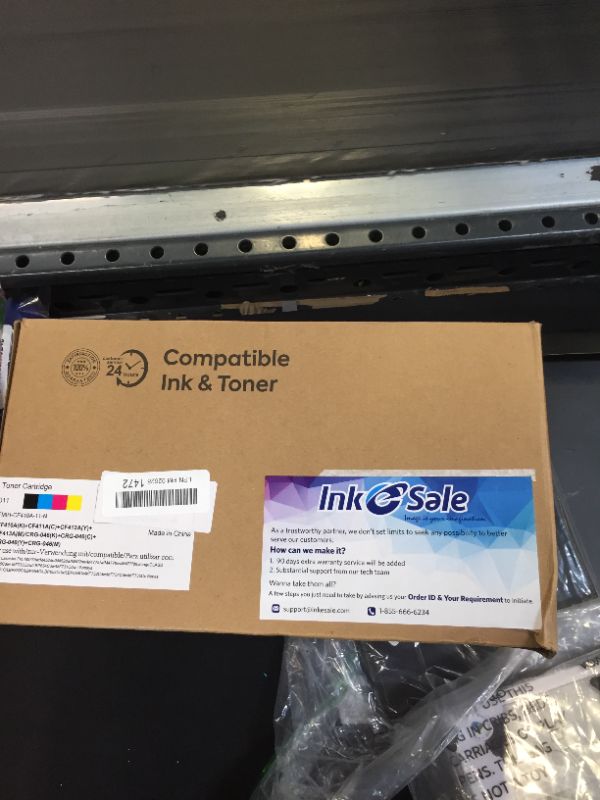 Photo 3 of INK E-SALE Compatible Toner Cartridge Replacement for HP 410A CF410A 410X CF410X (4-Packs)for use with HP Color LaserJet Pro MFP M477fdw M477fdn M477fnw M452dn M452dw M452nw