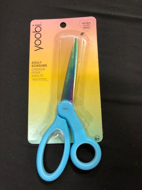 Photo 2 of Yoobi™ Adult Scissor Blue Oil Slick