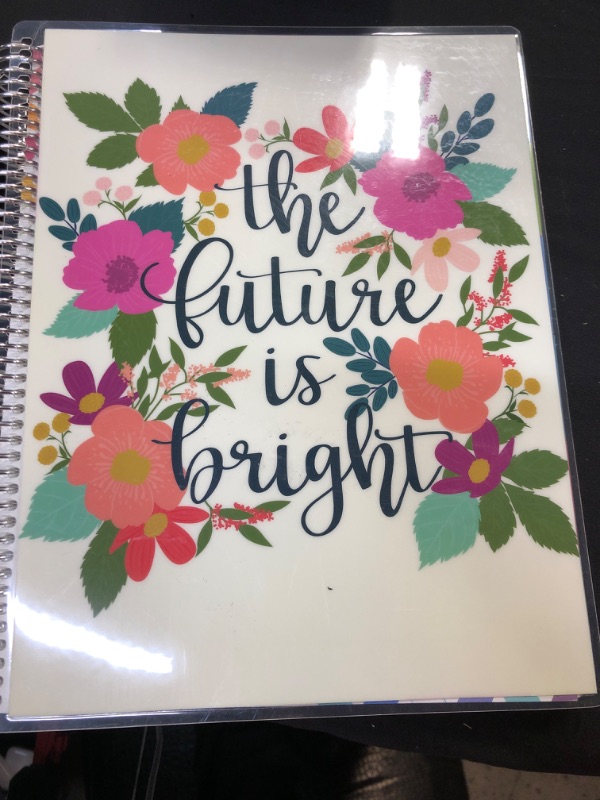 Photo 2 of 12 Month Teacher Lesson Planner Coiled 8.5"x11" Bright Future - erin condren