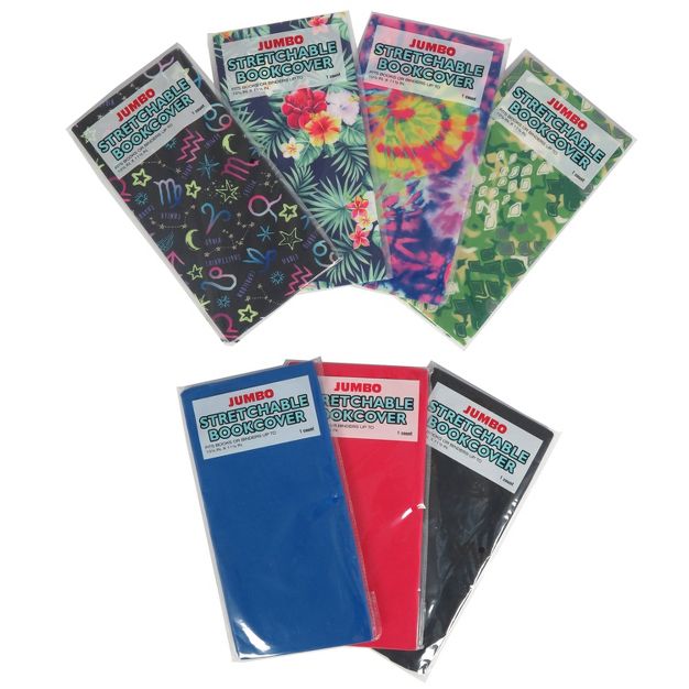 Photo 1 of Stretchable Book Cover 10.5"x 11.5" (Colors and designs May Vary) -10 pack 