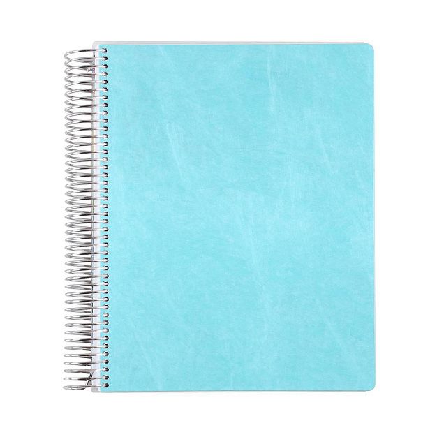 Photo 1 of 12 Month Teacher Lesson Planner Eco-Friendly Coiled 8.5"x11" Turquoise - erin condren