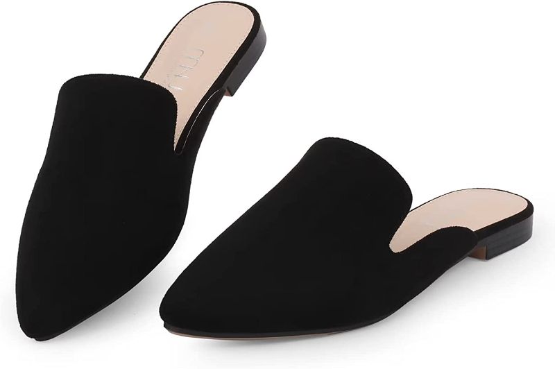 Photo 1 of MUSSHOE Mules for Women Flats Comfortable Pointed Toe Women Mules SIZE 8
