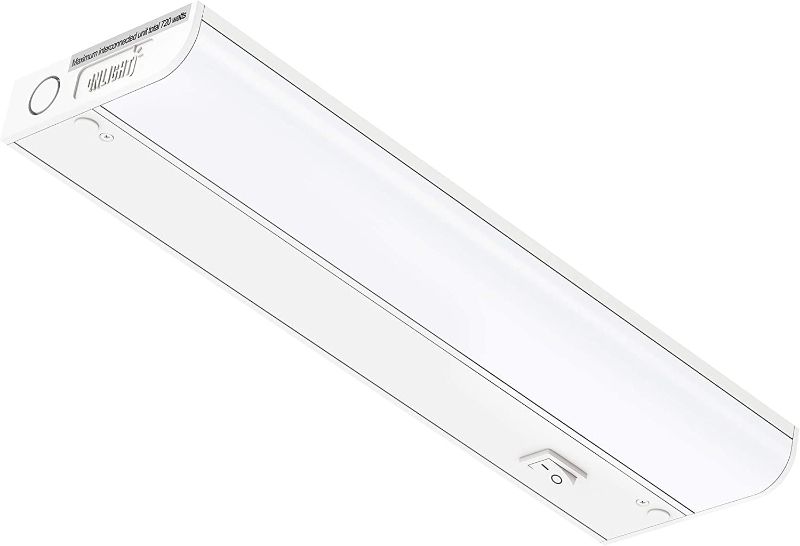 Photo 1 of GETINLIGHT Dimmable Hardwired Only Under Cabinet LED Lights, 12-inch, Daylight White(5000k), Matte White Finished, ETL Listed, IN-0201-11-WH-50
