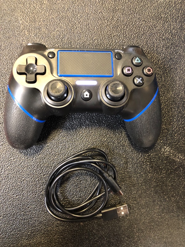 Photo 3 of Sefwon PS4 Controller Wireless Game Controller Compatible with P4 (Blue)
