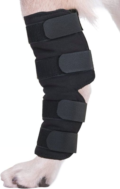 Photo 1 of AGON Canine Dog Hock Brace Rear Leg Joint Wrap Protects Wounds as They Heal, Compression Wrap, Heals and Prevents Injuries and Sprains Helps with Loss of Stability Caused by Arthritis (Extra Large)
