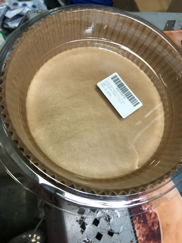 Photo 1 of 50 pcs Air Fryer Disposable Paper Liner ,Non-Stick Air Fryer Liners,Cooking Baking Paper Round Without Hole Suitable,Suitable for Fryer, Steamer, Microwave Oven (6.3in)
