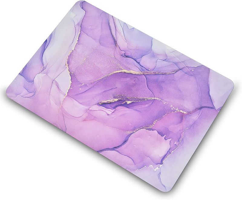 Photo 1 of  LASSDOO Compatible with MacBook Pro 16 inch Case Cover 2022,2021 Release M1 Pro/Max A2485 with Touch ID Plastic Hard Shell + Keyboard Cover (Lavender Marble)
