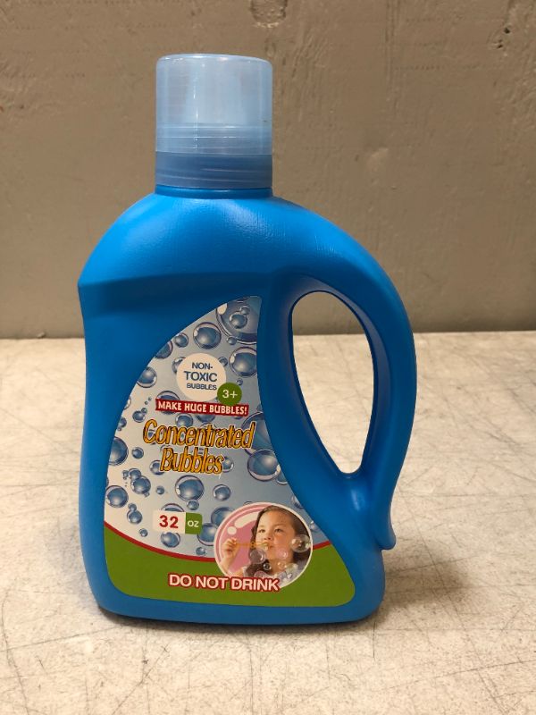 Photo 2 of 32 oz Bubble Refill Solution (up to 2.5 gallons), Nontoxic Bubble Concentrate for Kids, Bubble Machine, Bubble Wand, Bubble Gun, Bubble Blower, Party Favors.
