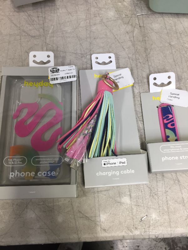 Photo 1 of PHONE CASE 12 AND 12PRO CHARGING CABLE PHONE STRAP 