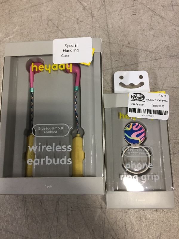 Photo 1 of WIRELESS EARBUDS AND PHONE RING GRIP 