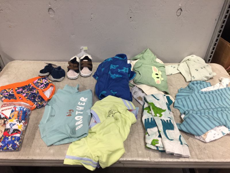 Photo 1 of BAG LOT OF BABY BOY'S CLOTHING DIFFERENT SIZES --SOLD AS IS ---