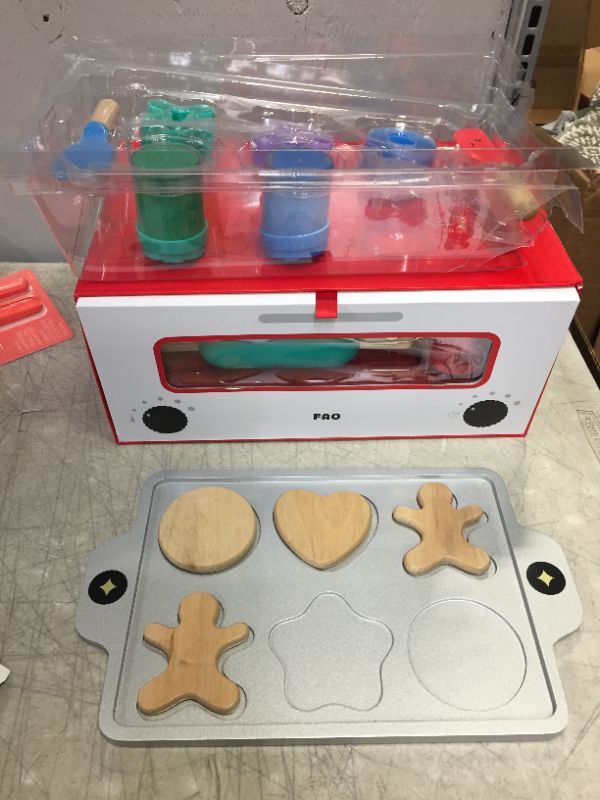 Photo 3 of FAO Schwarz Toy Wood Baking Set --MISSING ITEMS ---