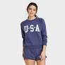 Photo 1 of  Women's USA Graphic Sweatshirt - Blue. SIZE XL 