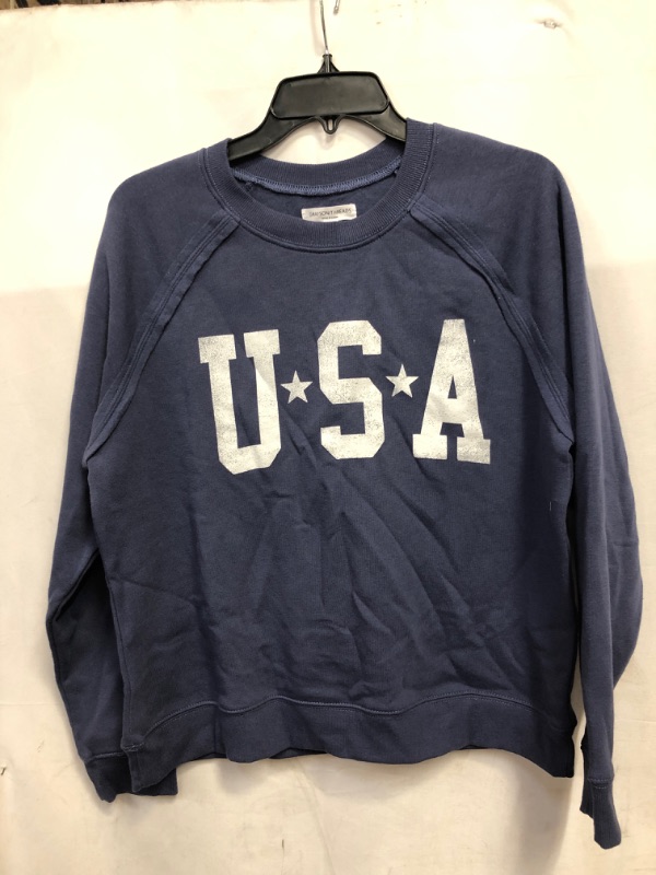 Photo 2 of  Women's USA Graphic Sweatshirt - Blue. SIZE XL 